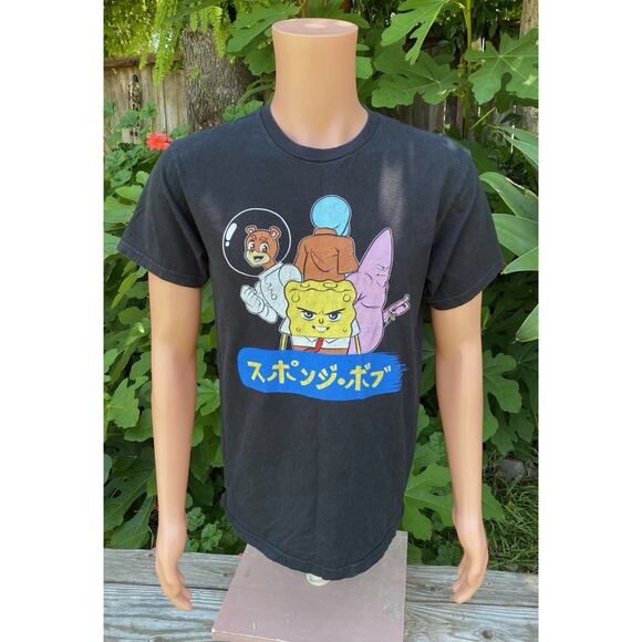 NML SpongeBob SquarePants Anime T Shirt Y2K Cartoon Popular Meme Size Medium - Picture 1 of 6